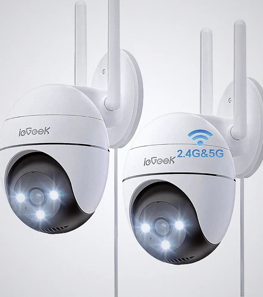 WLAN Überwachungskamera 2K 3MP Außen IP Kamera mit Nachtsicht Beweg