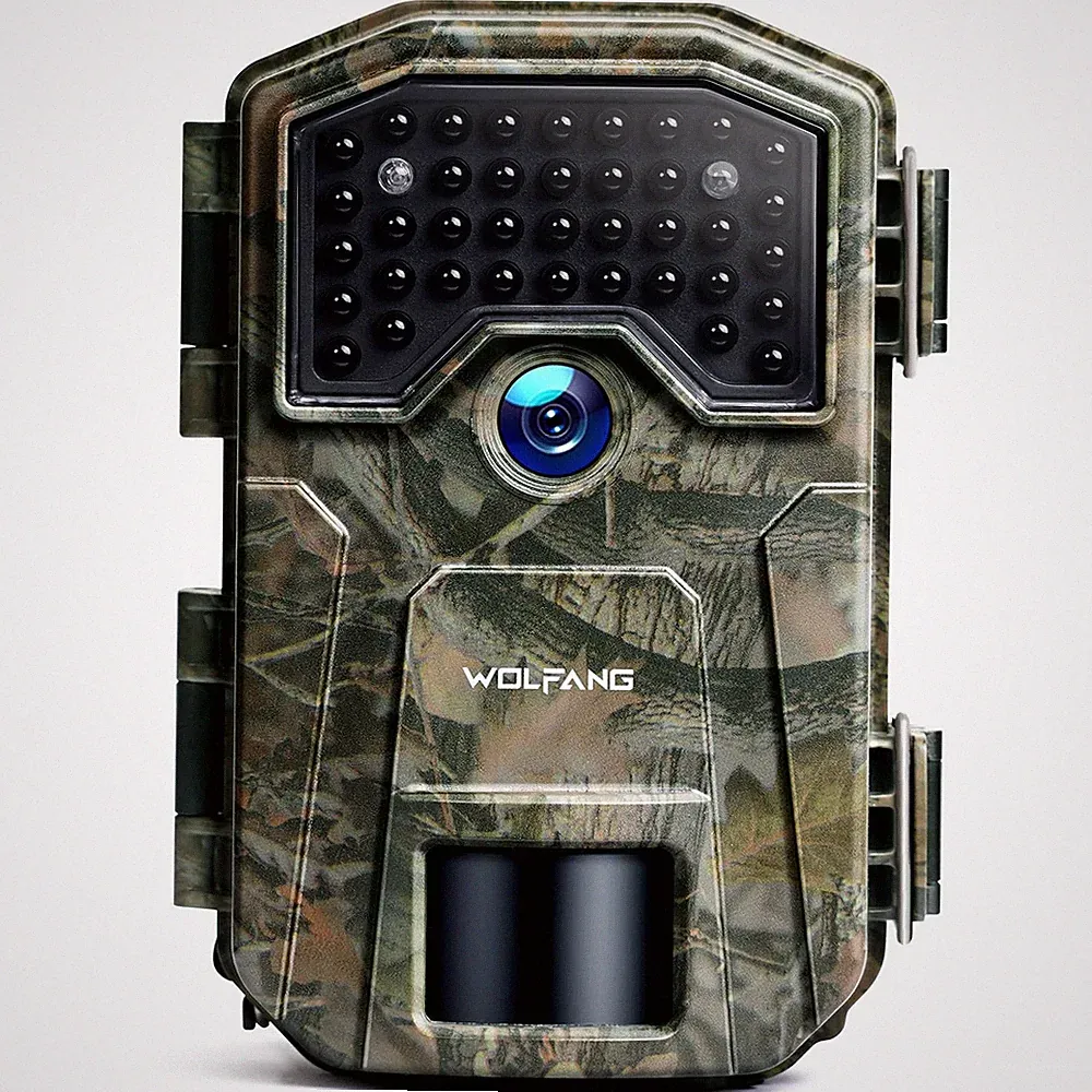 WOLFANG Wildkamera, 48MP 4K Trailkamera mit 36 Stück 940 nm IR LEDs Nacht...