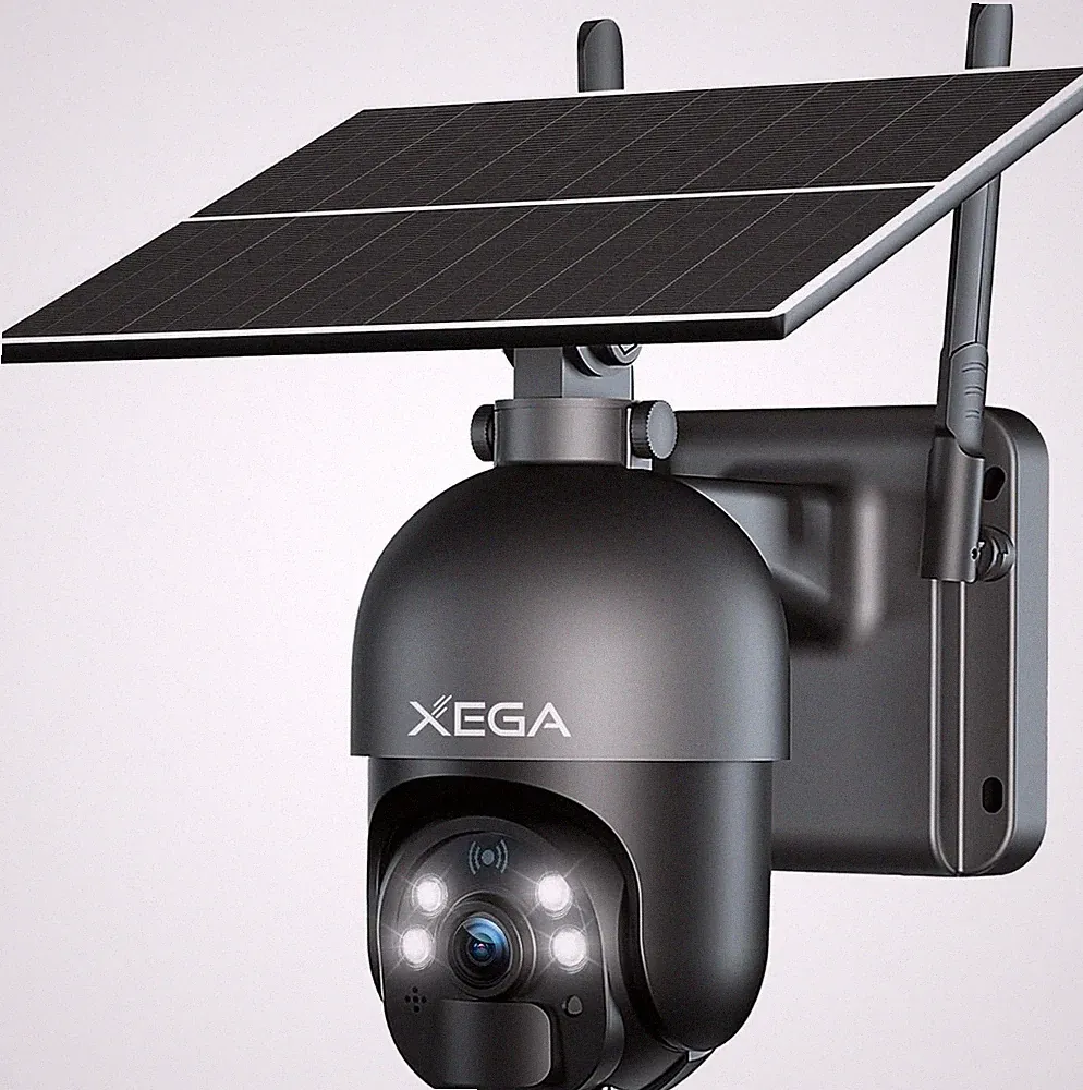 Xega 3G/4G LTE Überwachungskamera Aussen Mit SIM Karte Kabellos Solar PTZ IP Kam