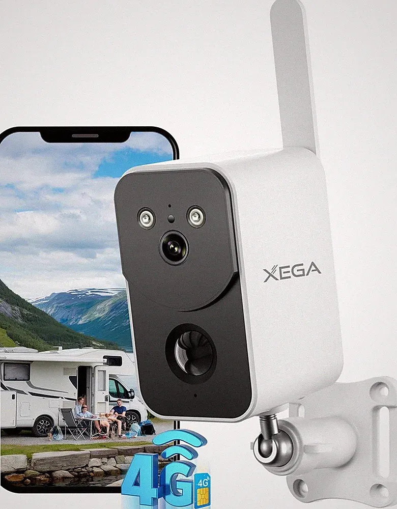 Xega 4G LTE Überwachungskamera mit SIM Karte 10000mAh Akku ? Drahtlose Außen I