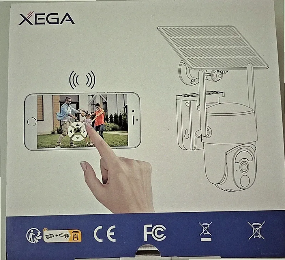 Xega RBX-S50 - Solar Überwachungskamera Aussen kabellos, 2K Super HD