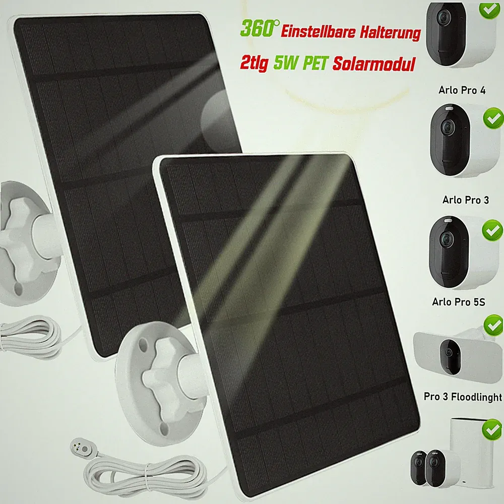 XIIW Solarpanel für Arlo Pro