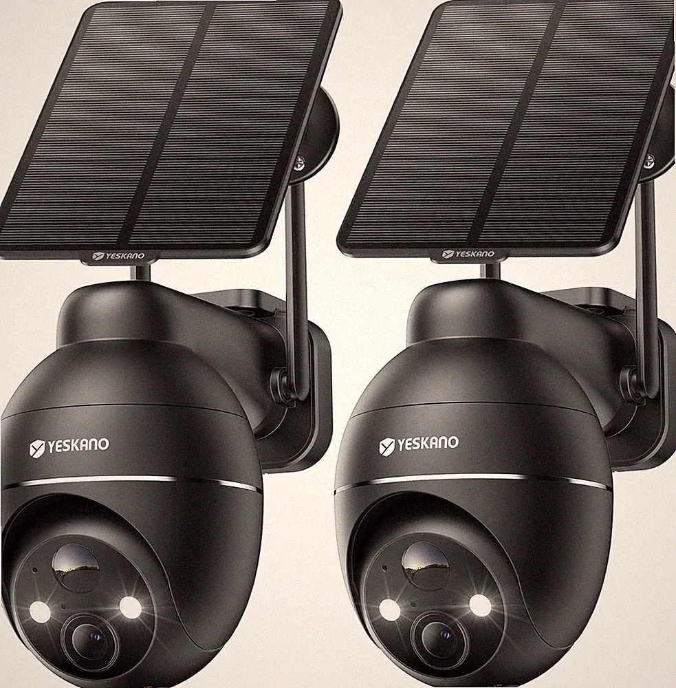 YESKANO 2K Solar PTZ Kamera 2er Set