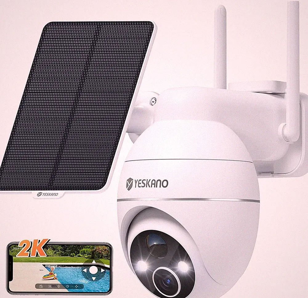 YESKANO 2K Solar PTZ Kamera