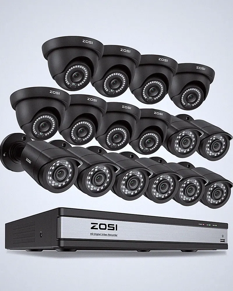 ZOSI 1080P 16CH Lite DVR Kabel Set