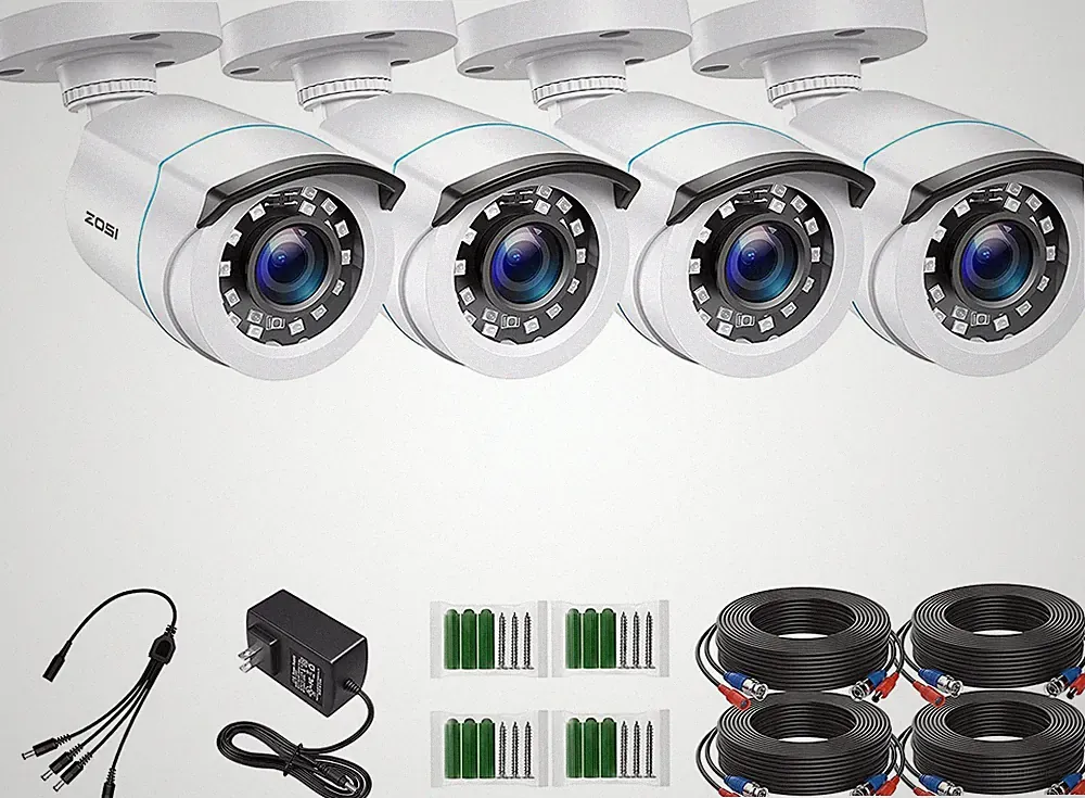 ZOSI 1080P 4Stk TVI Außenkameras