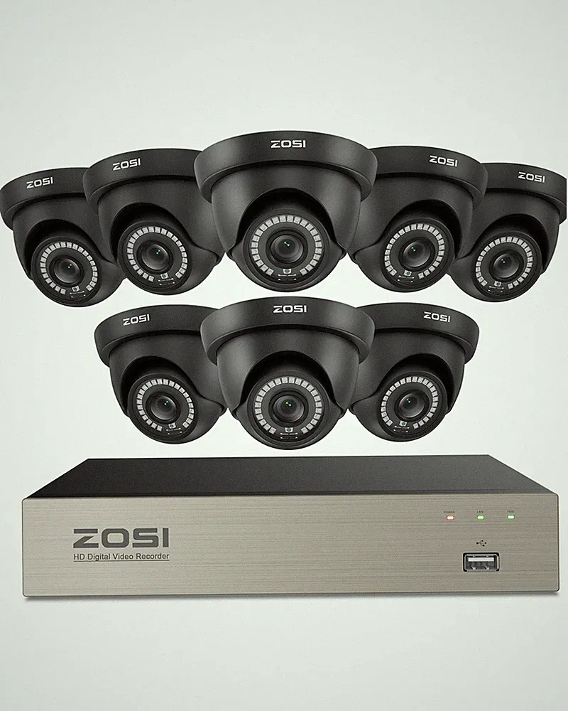 ZOSI 1080P Kabel Überwachung Kamera Set Außen DVR CCTV Kamera IR Nachtsicht HD