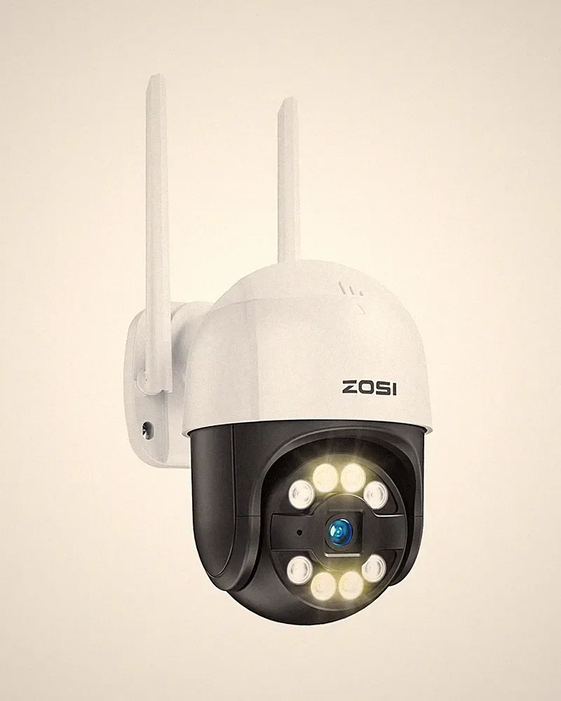 ZOSI 2K WiFi Kamera Outdoor 360° Schwenk/Neige Home Security CCTV Kamera Farbe Nacht