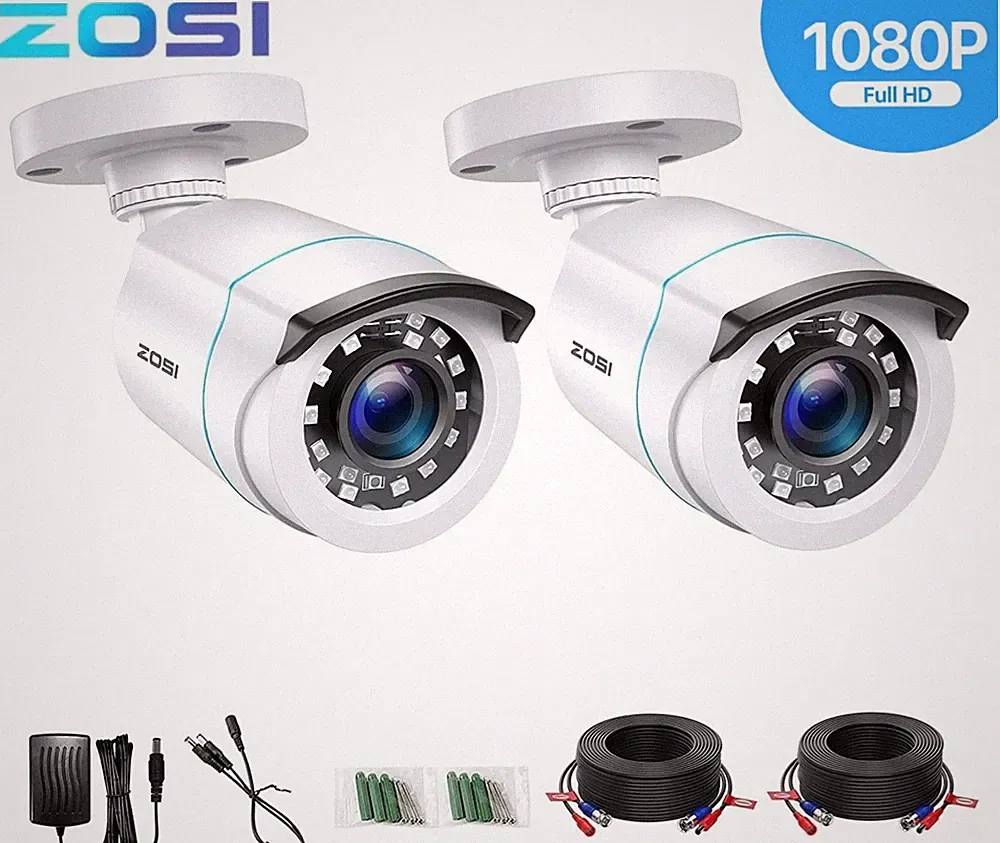 ZOSI 2x 1080P TVI Kamera IP66