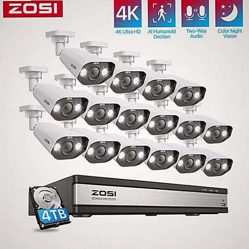 ZOSI 4K PoE Kamera Set mit NVR