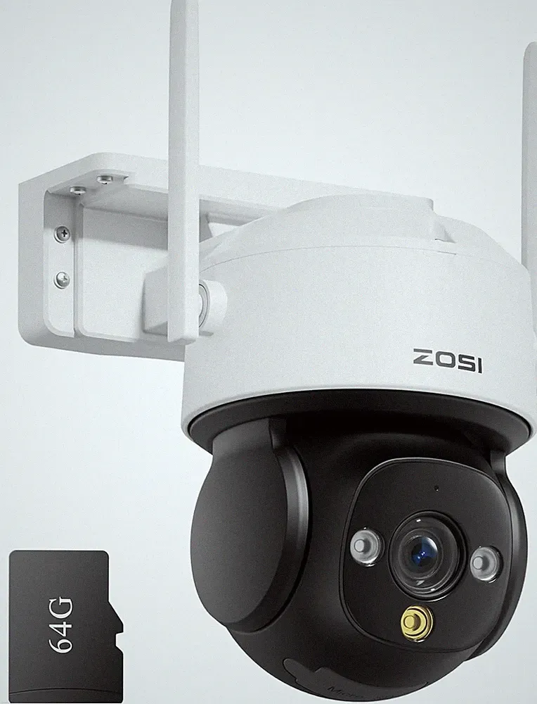 ZOSI 4K WIFI Überwachungskamera Außen 360° PTZ IP Kamera Personenerkennung 64GB