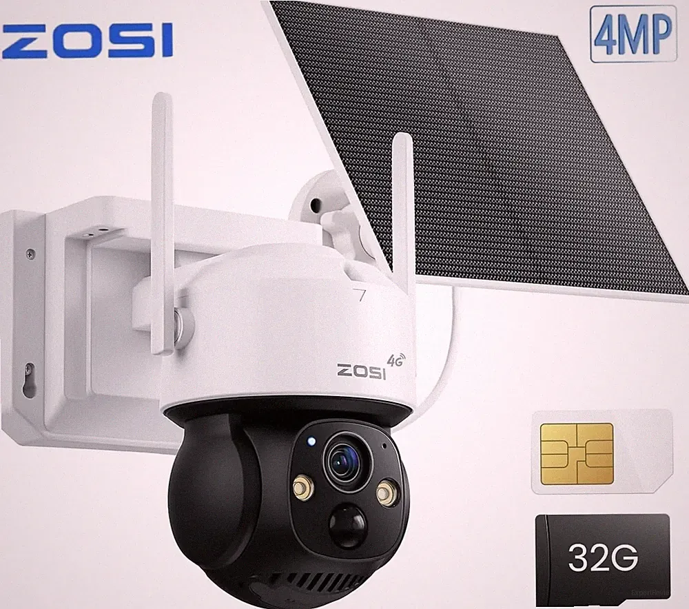 ZOSI 4MP 4G PTZ Außen Überwachungskamera