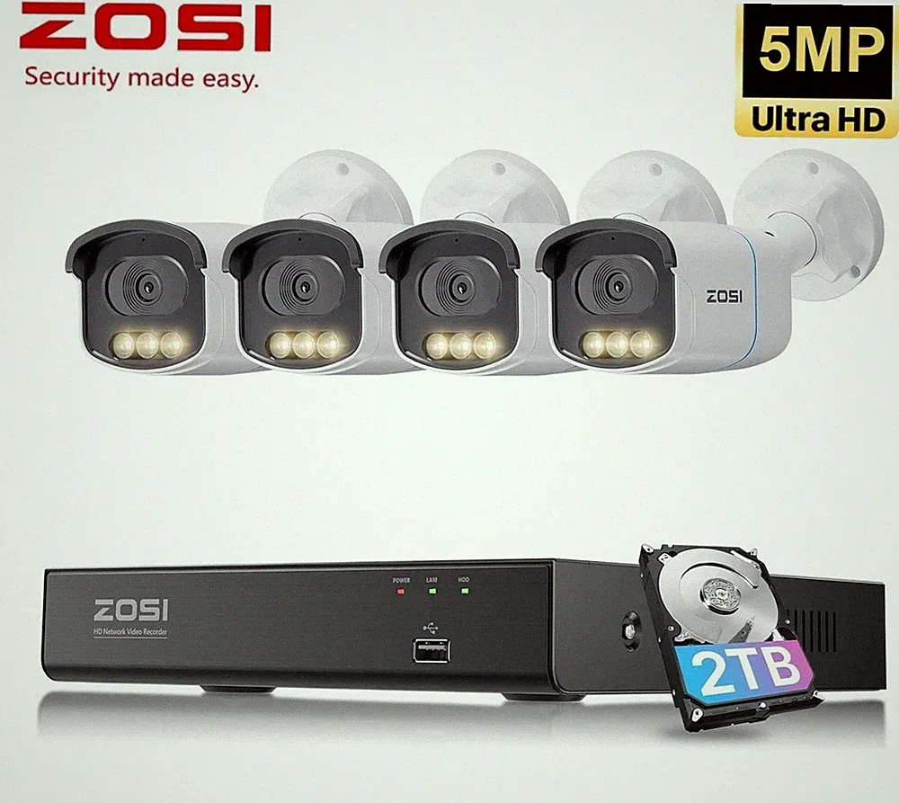 ZOSI 5MP PoE Set 8CH 4K NVR
