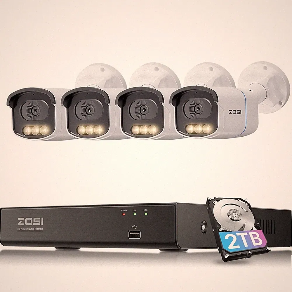 ZOSI 5MP PoE Set 8CH 2TB NVR