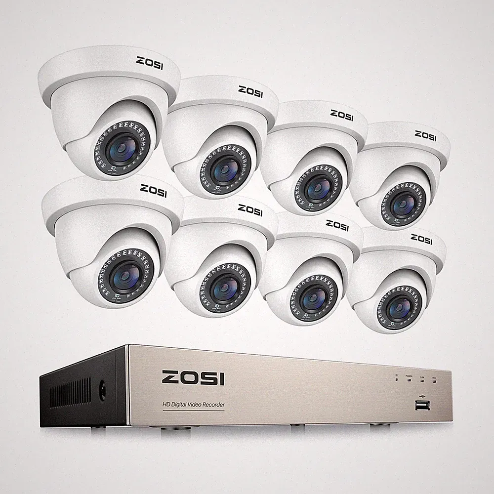 ZOSI 8CH 1080P Set 8 Außenkameras DVR