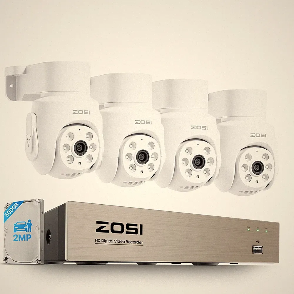 ZOSI 1080P CCTV Set 8CH 500GB DVR PTZ