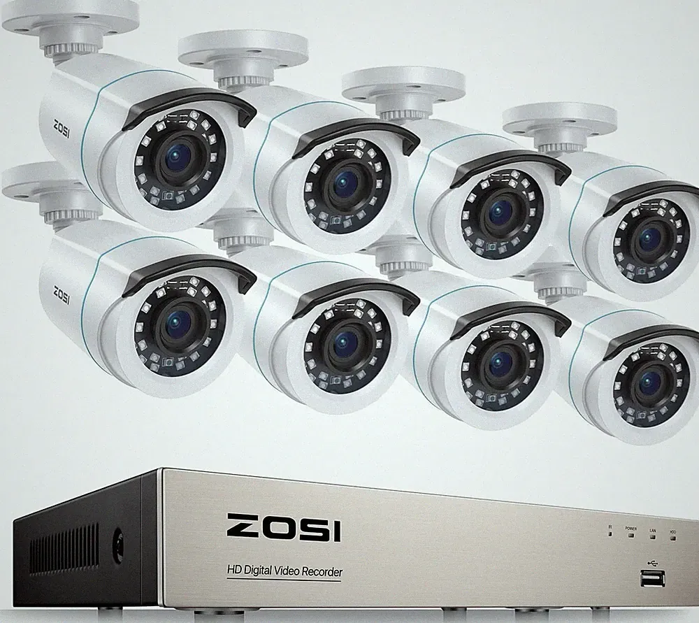 ZOSI 8CH 2MP Überwachungskamera Set DVR