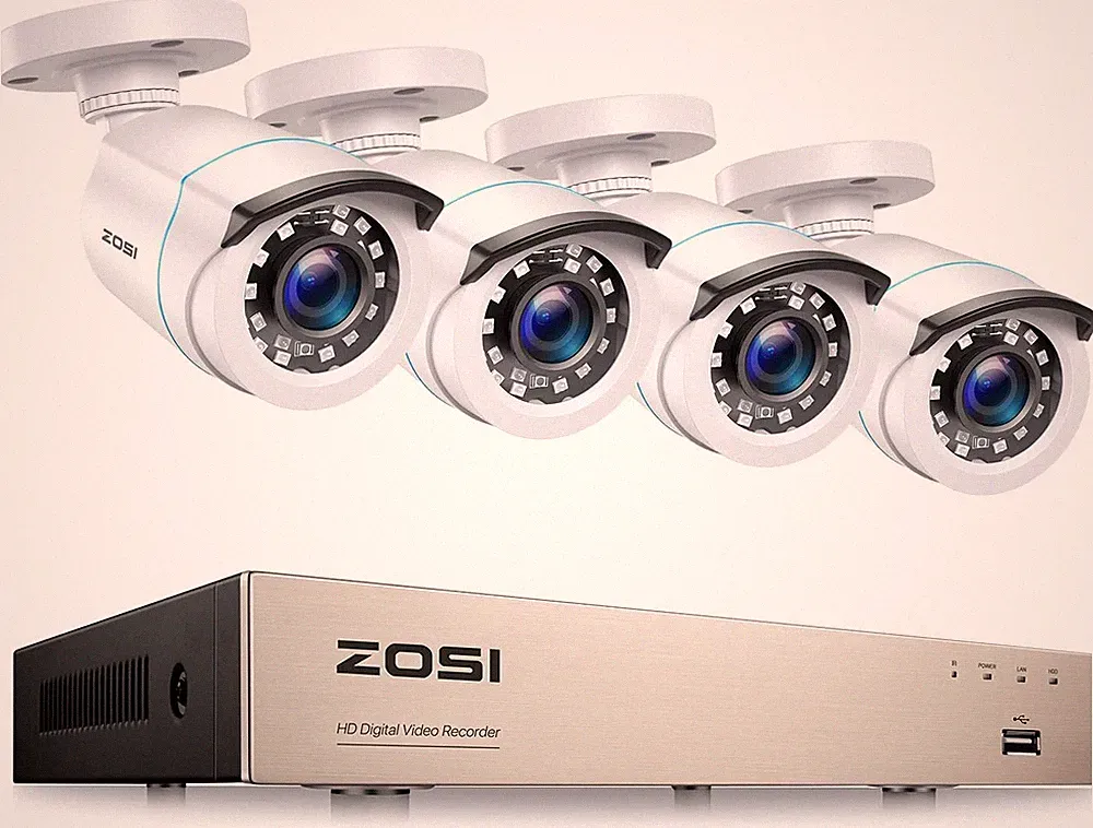 ZOSI 8CH DVR Set 4 Kameras 1080P