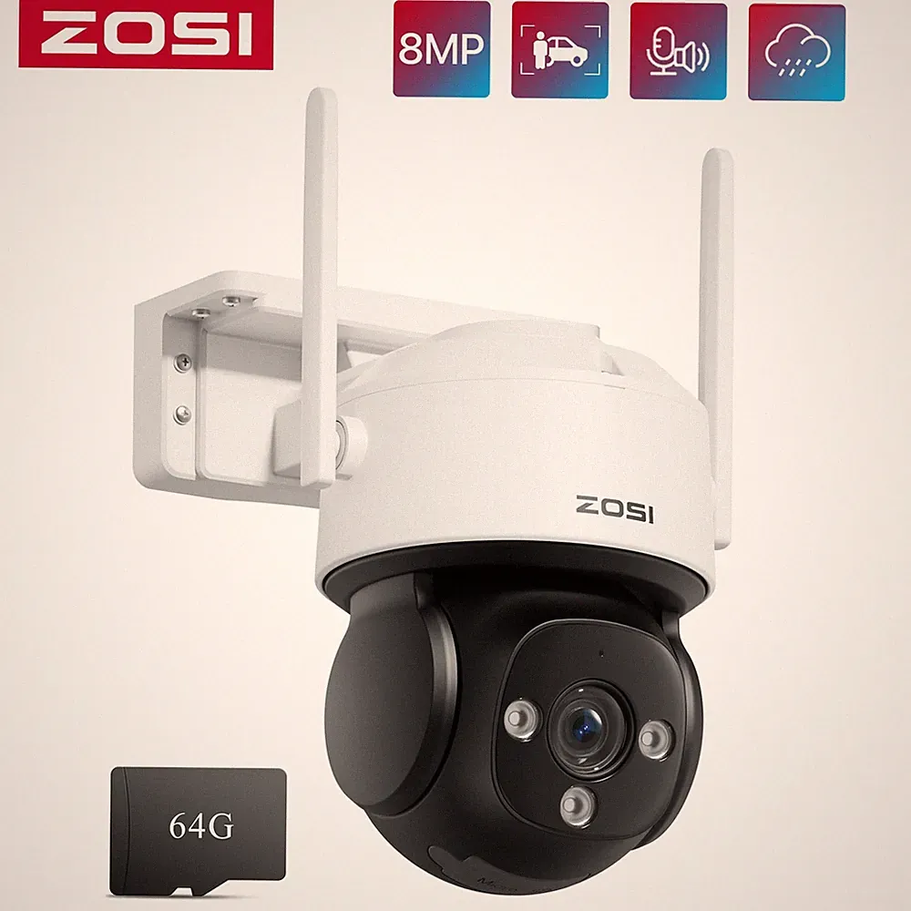 ZOSI 8MP WIFI Überwachungskamera Außen 360° PTZ